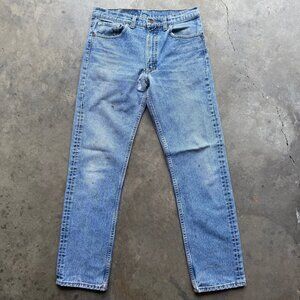 Vintage Levis 505 Blue Denim Jeans Actual 32x30.5 90s Stonewash Made in USA